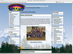 Boy Scouts of America Pack 48 blog screenshot